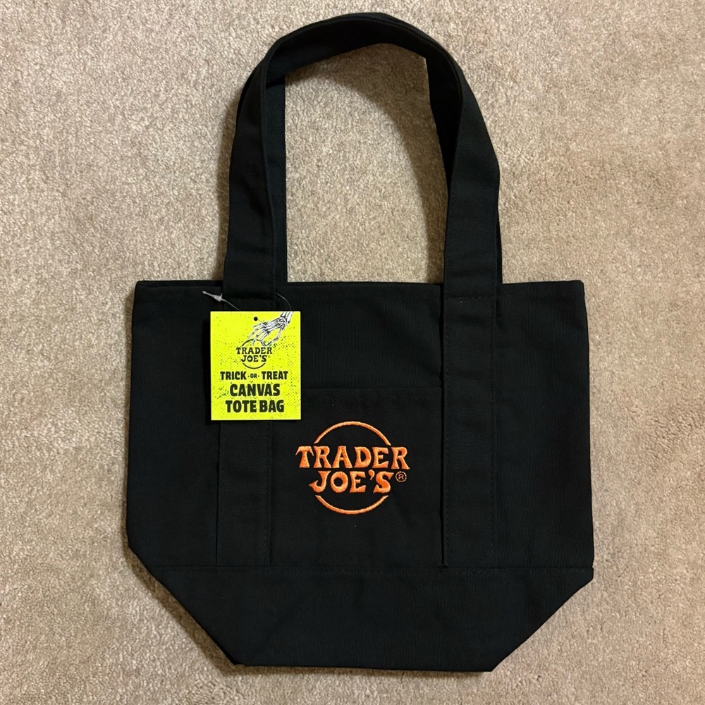 NWT - Trader Joe’s ‘Trick -or- Treat’ Canvas Tote Bag